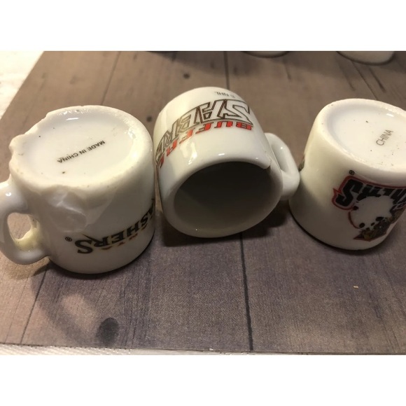 Vintage NHL Mini Hockey Team Lot Mugs Habs Kings Flames NYR Flyers Stars Sharks - Picture 8 of 11